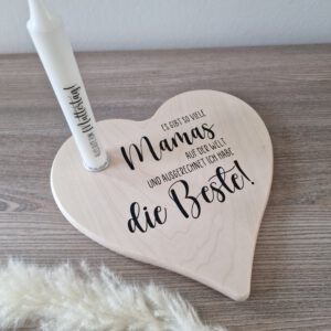 Kerzenteller zu Muttertag