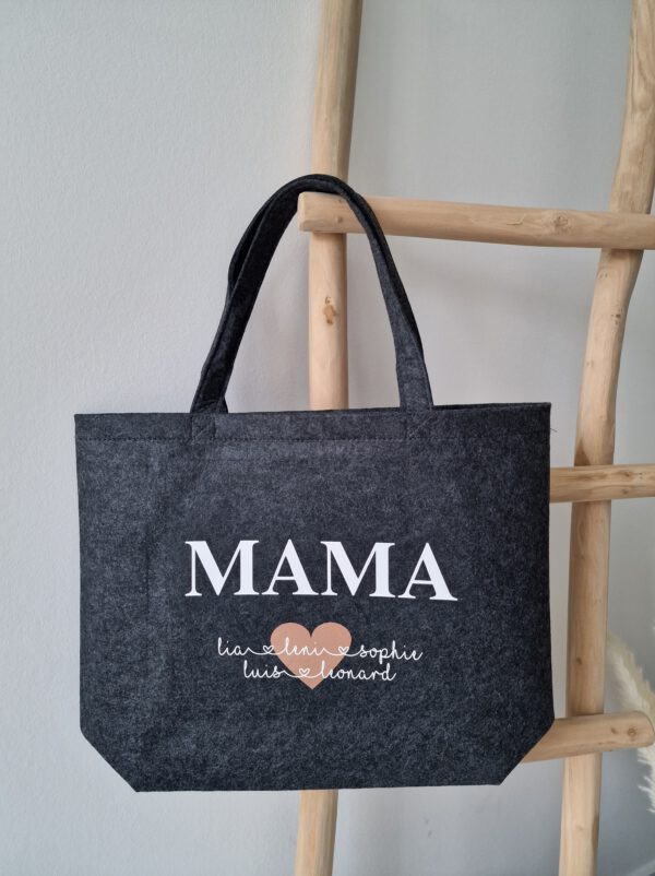 Filz Shopper | Einkaufstasche aus Filz "Oma/Mama/Freundin"