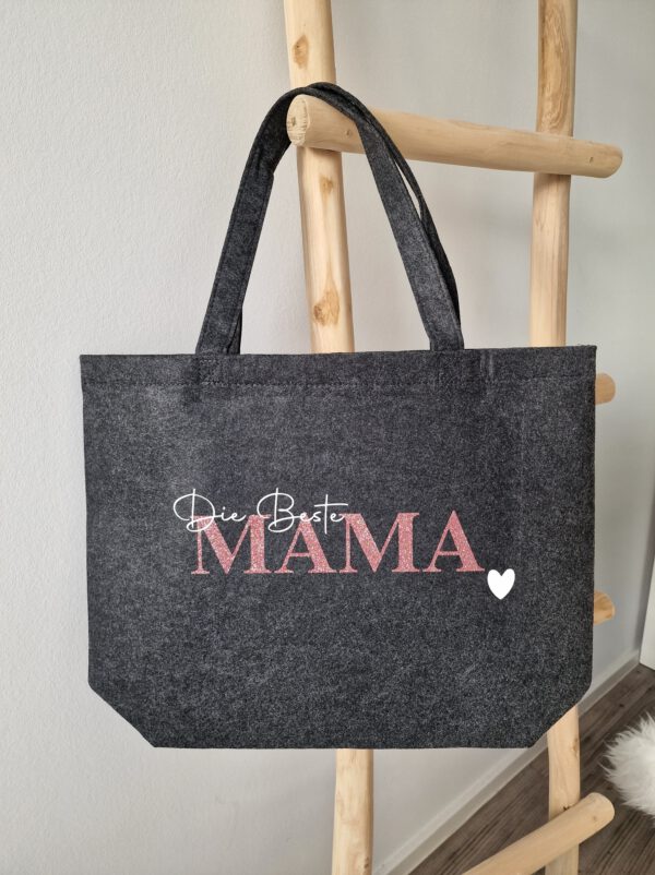 Filz Shopper | Einkaufstasche aus Filz "Oma/Mama/Freundin" – Bild 18