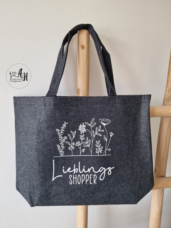 Filz Shopper | Einkaufstasche aus Filz "Lieblingsshopper"