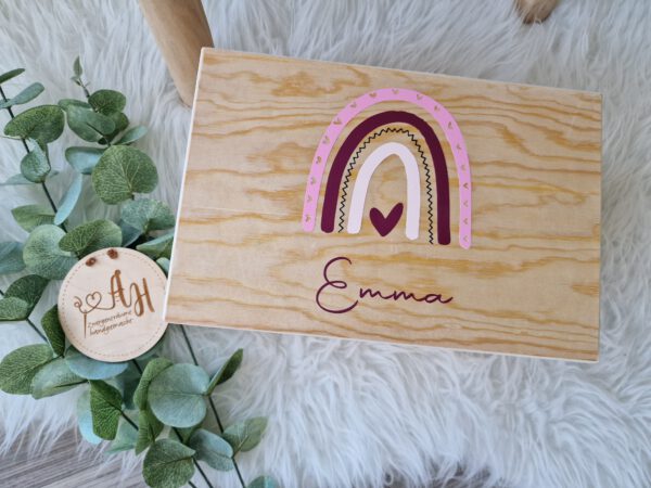 Personalisierte Erinnerungsbox aus Holz – Bild 5