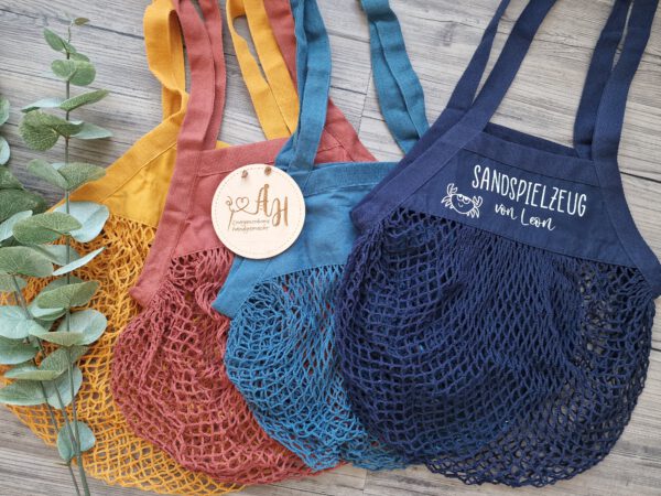 Personalisierte Tasche für Sandspielzeug