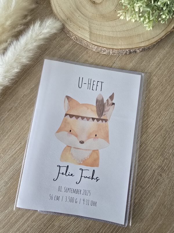 Personalisierte U-Heft-Hülle mit Wunschmotiv und Name *bedruckt* – Bild 9