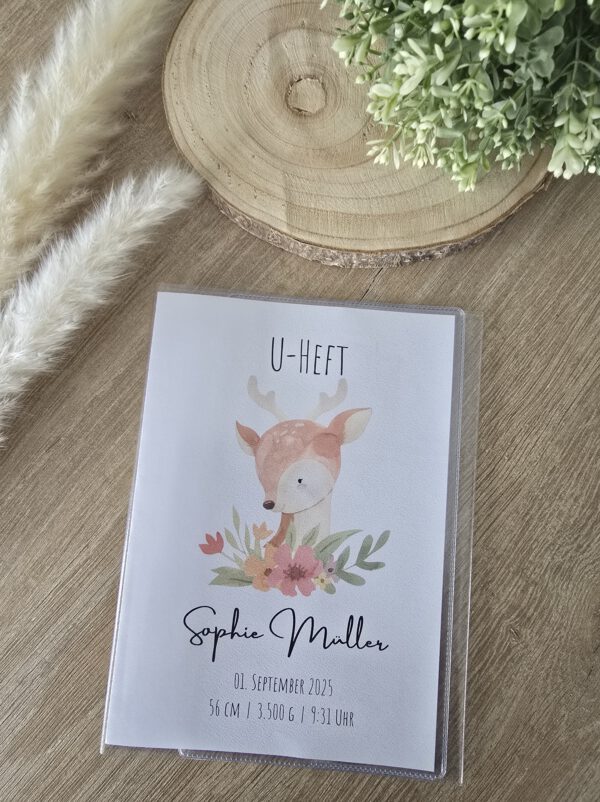 Personalisierte U-Heft-Hülle mit Wunschmotiv und Name *bedruckt* – Bild 6