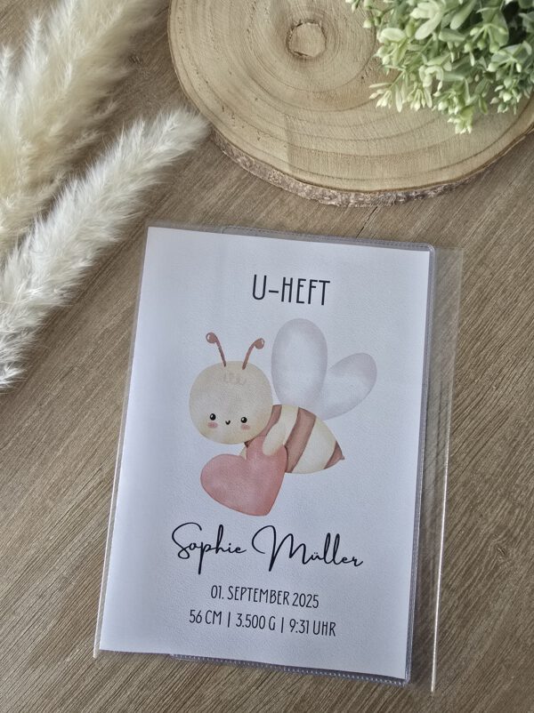 Personalisierte U-Heft-Hülle mit Wunschmotiv und Name *bedruckt* – Bild 4