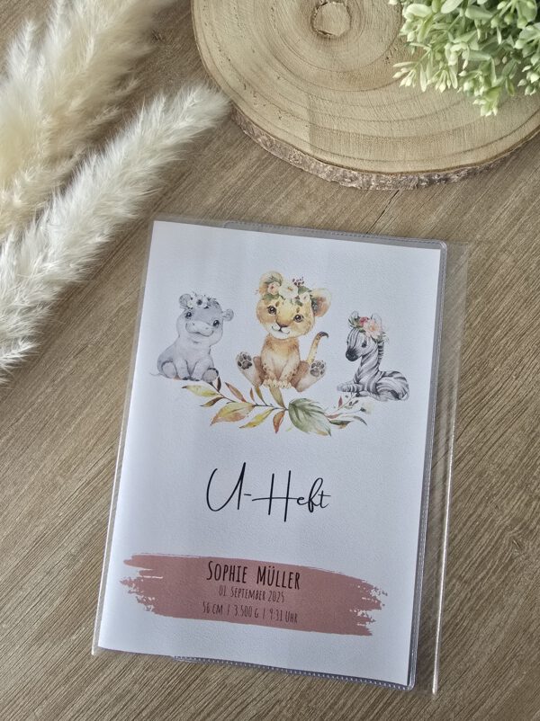 Personalisierte U-Heft-Hülle mit Wunschmotiv und Name *bedruckt* – Bild 3