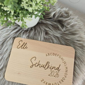 Frühstücksbrettchen mit Name zur Einschulung | Schulanfang Geschenk | Schulkind | Frühstücksbrett | Schultüte | Schulstart (Kopie)