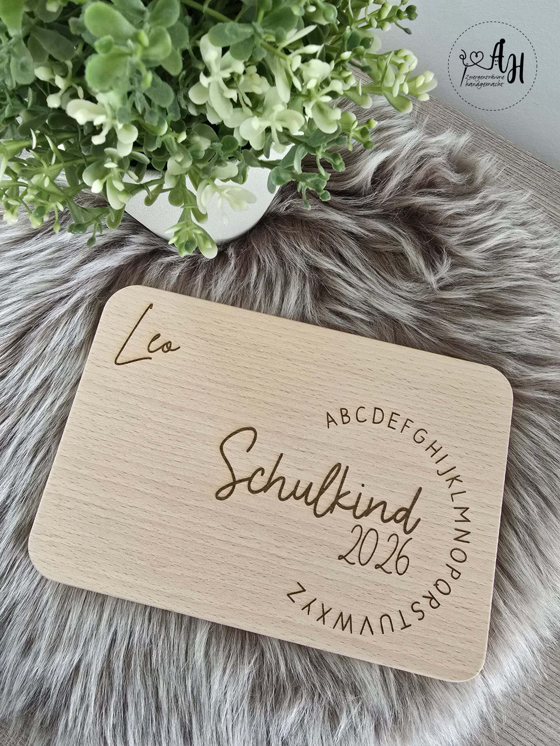 Frühstücksbrettchen mit Name zur Einschulung | Schulanfang Geschenk | Schulkind | Frühstücksbrett | Schultüte | Schulstart (Kopie) – Bild 2
